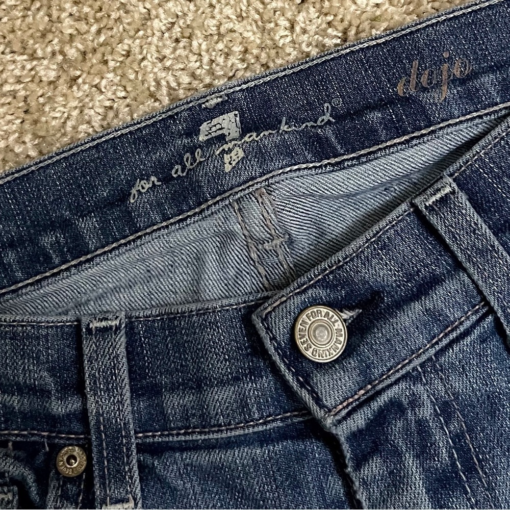 (sold) Dojo 7 For All Mankind Flare Leg Jeans Casual School Vintage Bootcut - Picture 7 of 9